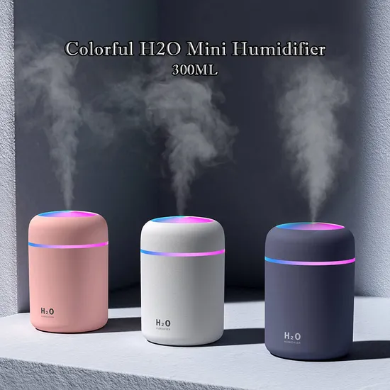 다채로운 휴대용 300ml H2O 가습기 향기 H20 향기 아로마 테라피 아로마 디퓨저 전기 자동차 에센셜 오일 디퓨저 기계